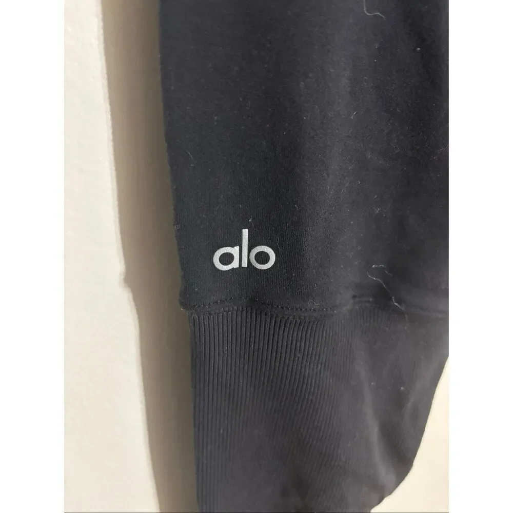 Alo Yoga Airbrush High-Waist Highlight Goddess Black Leggings Women's Medium